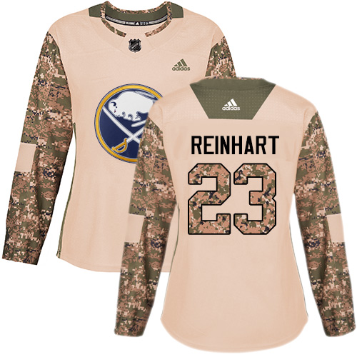 Adidas Sabres #23 Sam Reinhart Camo Authentic 2017 Veterans Day Women's Stitched NHL Jersey