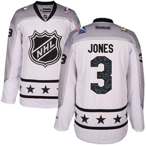 Blue Jackets #3 Seth Jones White 2017 All-Star Metropolitan Division Women's Stitched NHL Jersey - Click Image to Close