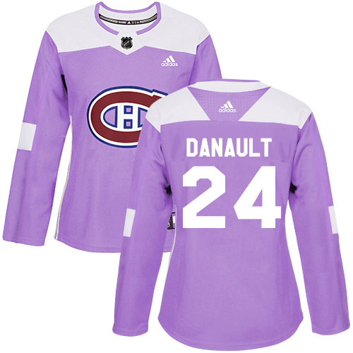 Adidas Canadiens #24 Phillip Danault Purple Authentic Fights Cancer Women's Stitched NHL Jersey