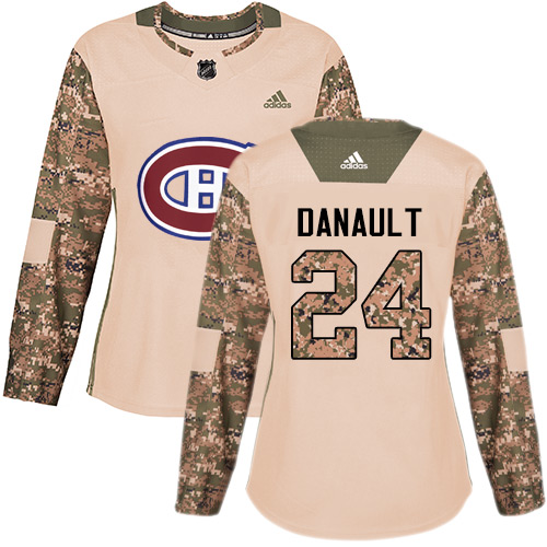 Adidas Canadiens #24 Phillip Danault Camo Authentic 2017 Veterans Day Women's Stitched NHL Jersey