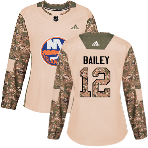 Adidas Islanders #12 Josh Bailey Camo Authentic 2017 Veterans Day Women's Stitched NHL Jersey