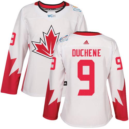 Team Canada #9 Matt Duchene White 2016 World Cup Women's Stitched NHL Jersey - Click Image to Close