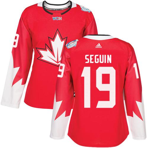 Team Canada #19 Tyler Seguin Red 2016 World Cup Women's Stitched NHL Jersey - Click Image to Close