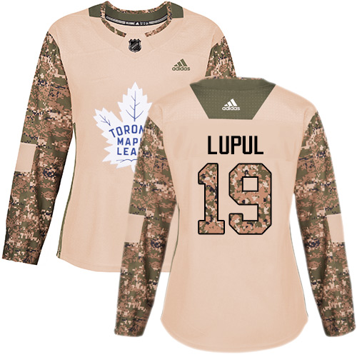 Adidas Maple Leafs #19 Joffrey Lupul Camo Authentic 2017 Veterans Day Women's Stitched NHL Jersey