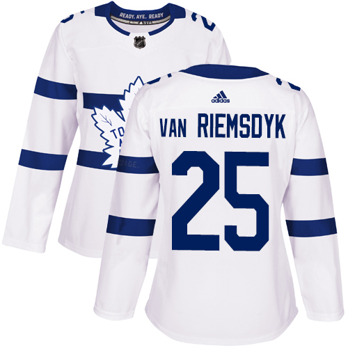 Adidas Maple Leafs #25 James Van Riemsdyk White Authentic 2018 Stadium Series Women's Stitched NHL Jersey