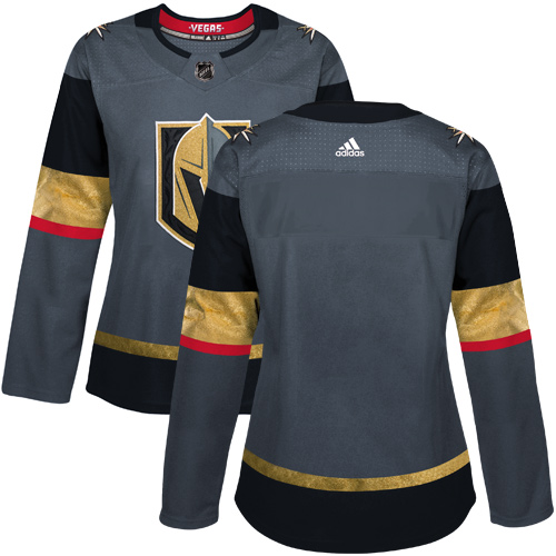 Adidas Golden Knights Blank Grey Home Authentic Women's Stitched NHL Jersey - Click Image to Close