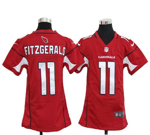 Nike Cardinals #11 Larry Fitzgerald Red Team Color Youth Stitched NFL Elite Jersey