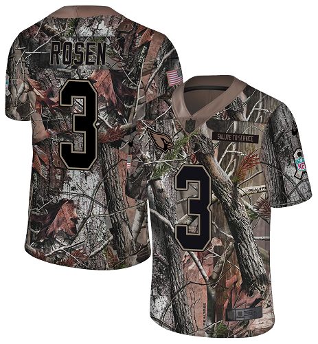 Nike Cardinals #3 Josh Rosen Camo Youth Stitched NFL Limited Rush Realtree Jersey