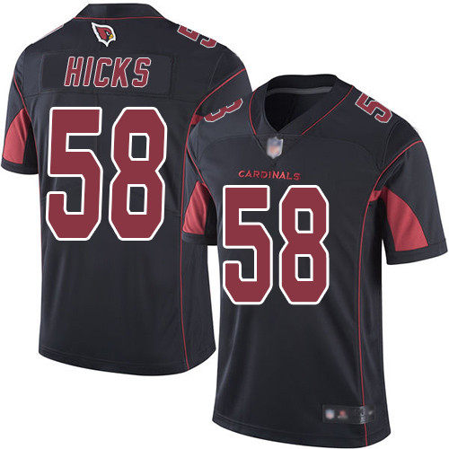 Cardinals #58 Jordan Hicks Black Youth Stitched Football Limited Rush Jersey - Click Image to Close