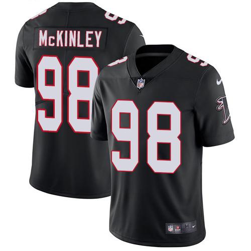 Nike Falcons #98 Takkarist McKinley Black Alternate Youth Stitched NFL Vapor Untouchable Limited Jersey - Click Image to Close