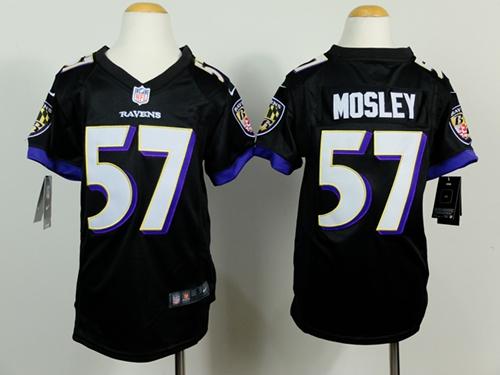 Nike Ravens #57 C.J. Mosley Black Alternate Youth Stitched NFL New Elite Jersey