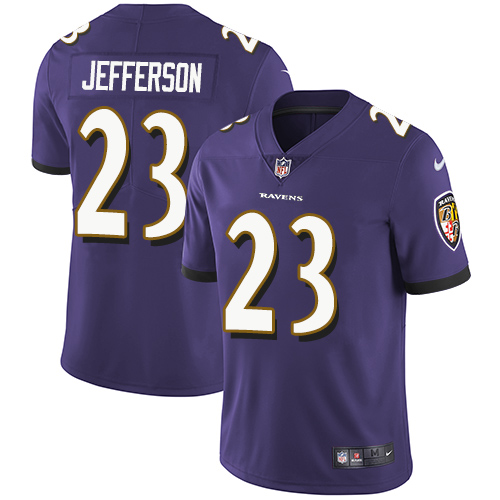 Nike Ravens #23 Tony Jefferson Purple Team Color Youth Stitched NFL Vapor Untouchable Limited Jersey - Click Image to Close