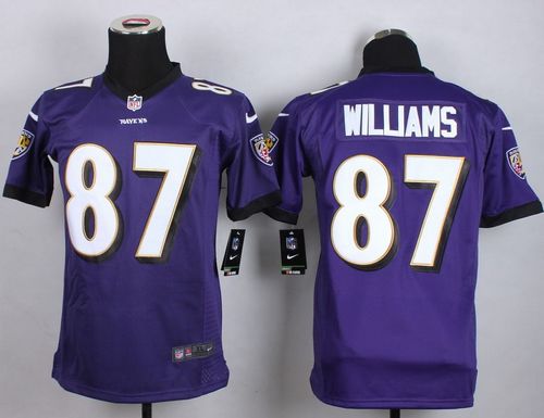 Nike Ravens #87 Maxx Williams Purple Team Color Youth Stitched NFL New Elite Jersey