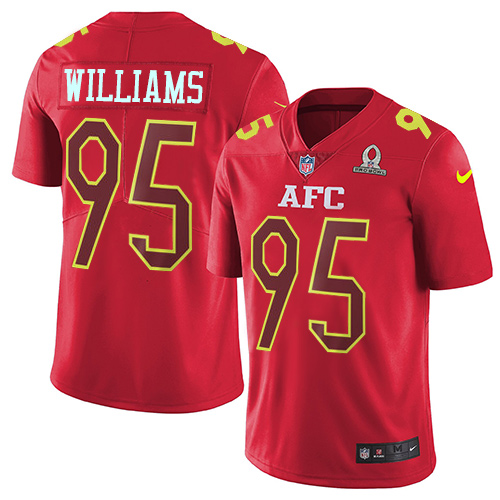 Nike Bills #95 Kyle Williams Red Youth Stitched NFL Limited AFC 2017 Pro Bowl Jersey