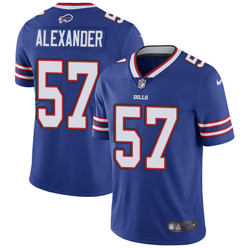 Nike Bills #57 Lorenzo Alexander Royal Blue Team Color Youth Stitched NFL Vapor Untouchable Limited Jersey