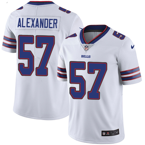 Nike Bills #57 Lorenzo Alexander White Youth Stitched NFL Vapor Untouchable Limited Jersey - Click Image to Close