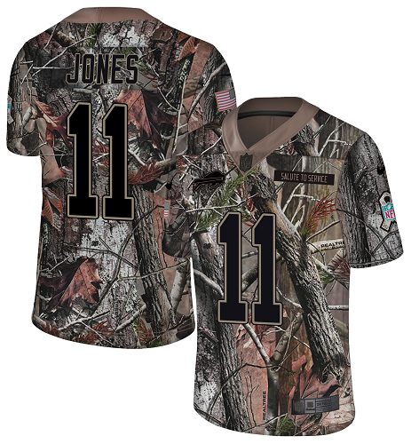 Nike Bills #11 Zay Jones Camo Youth Stitched NFL Limited Rush Realtree Jersey