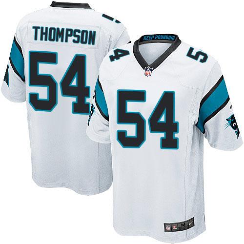 Nike Panthers #54 Shaq Thompson White Youth Stitched NFL Elite Jersey