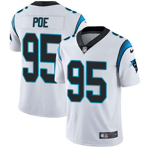 Nike Panthers #95 Dontari Poe White Youth Stitched NFL Vapor Untouchable Limited Jersey