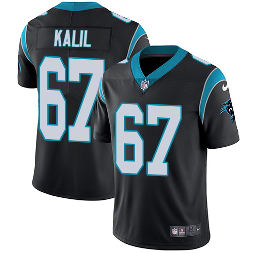 Nike Panthers #67 Ryan Kalil Black Team Color Youth Stitched NFL Vapor Untouchable Limited Jersey