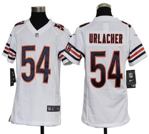 Nike Bears #54 Brian Urlacher White Youth Stitched NFL Elite Jersey