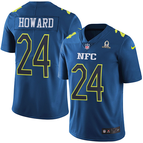 Nike Bears #24 Jordan Howard Navy Youth Stitched NFL Limited NFC 2017 Pro Bowl Jersey