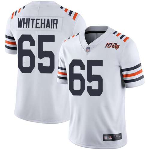 Bears #65 Cody Whitehair White Alternate Youth Stitched Football Vapor Untouchable Limited 100th Season Jersey - Click Image to Close