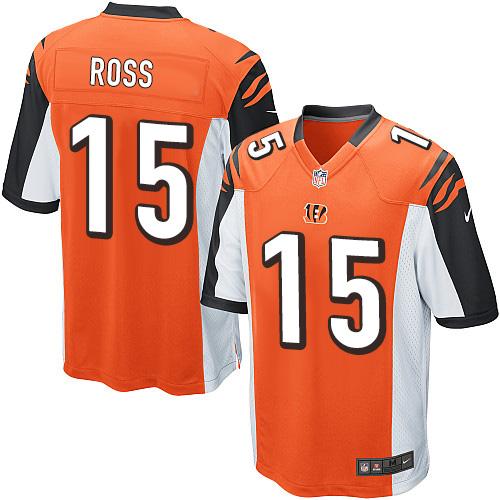 Nike Bengals #15 John Ross Orange Alternate Youth Stitched NFL Elite Jersey