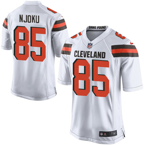 Nike Browns #85 David Njoku White Youth Stitched NFL New Elite Jersey