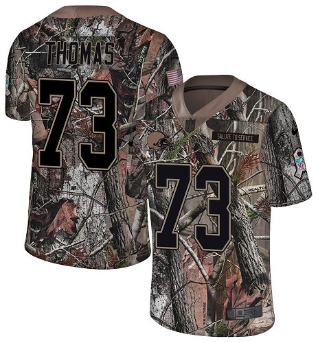 Nike Browns #73 Joe Thomas Camo Youth Stitched NFL Limited Rush Realtree Jersey