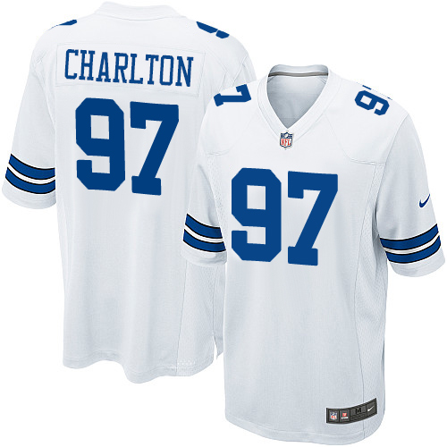 Nike Cowboys #97 Taco Charlton White Youth Stitched NFL Elite Jersey