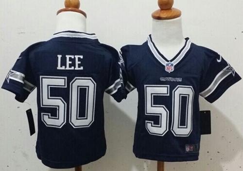 Toddler Nike Cowboys #50 Sean Lee Navy Blue Team Color Stitched NFL Elite Jersey - Click Image to Close