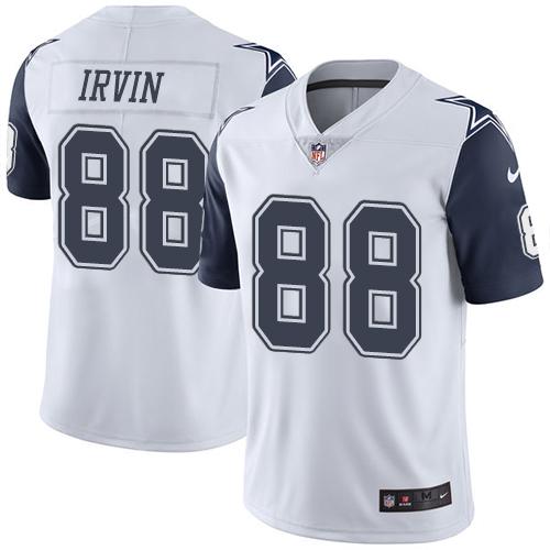 Nike Cowboys #88 Michael Irvin White Youth Stitched NFL Limited Rush Jersey - Click Image to Close