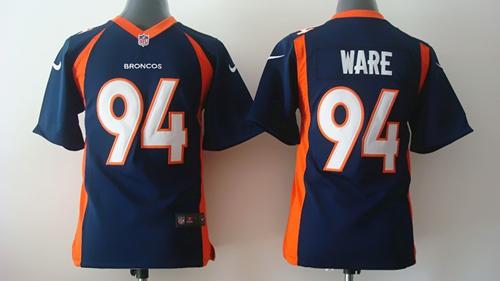 Nike Broncos #94 DeMarcus Ware Blue Alternate Youth Stitched NFL New Elite Jersey