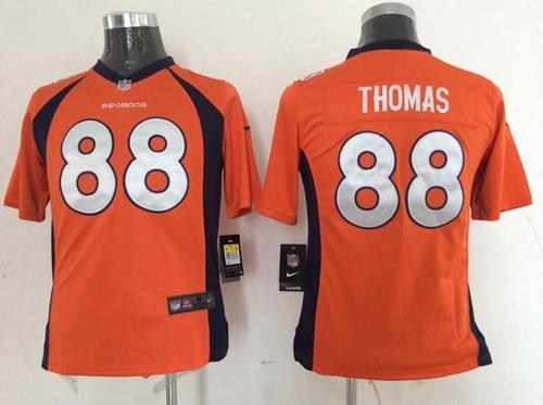 Nike Broncos #88 Demaryius Thomas Orange Team Color Youth Stitched NFL New Elite Jersey