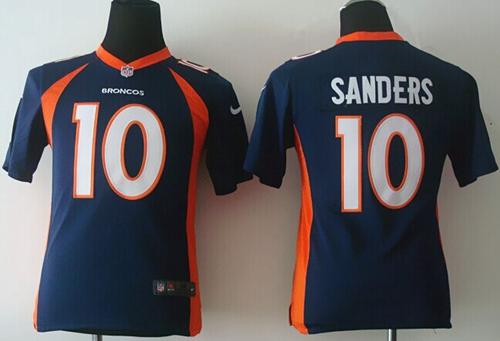 Nike Broncos #10 Emmanuel Sanders Blue Alternate Youth Stitched NFL New Elite Jersey