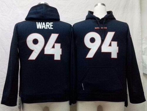 Nike Broncos #94 DeMarcus Ware Navy Blue Youth Pullover NFL Hoodie