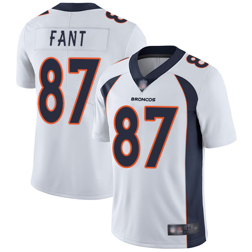 Broncos #87 Noah Fant White Youth Stitched Football Vapor Untouchable Limited Jersey - Click Image to Close