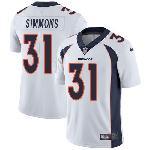 Nike Broncos #31 Justin Simmons White Youth Stitched NFL Vapor Untouchable Limited Jersey