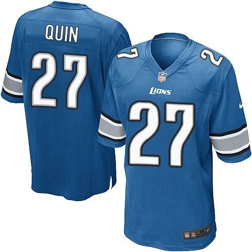 Nike Lions #27 Glover Quin Light Blue Team Color Youth Stitched NFL Elite Jersey - Click Image to Close