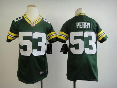 Nike Packers #53 Nick Perry Green Team Color Youth Stitched NFL Elite Jersey