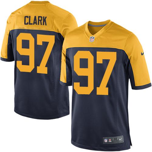 Nike Packers #97 Kenny Clark Navy Blue Alternate Youth Stitched NFL New Elite Jersey - Click Image to Close