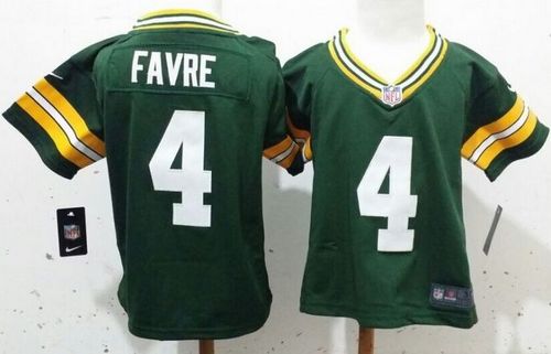 Toddler Nike Packers #4 Brett Favre Green Team Color Stitched NFL Elite Jersey