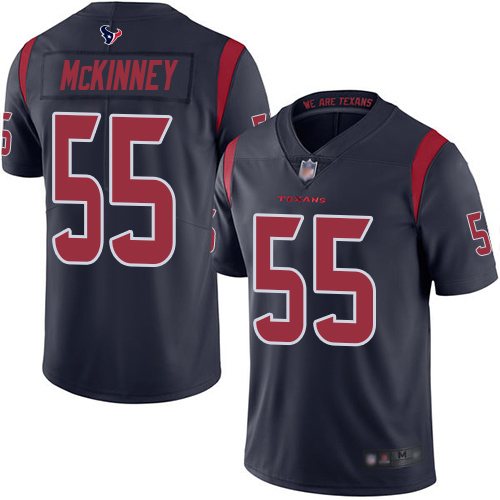 Texans #55 Benardrick McKinney Navy Blue Youth Stitched Football Limited Rush Jersey