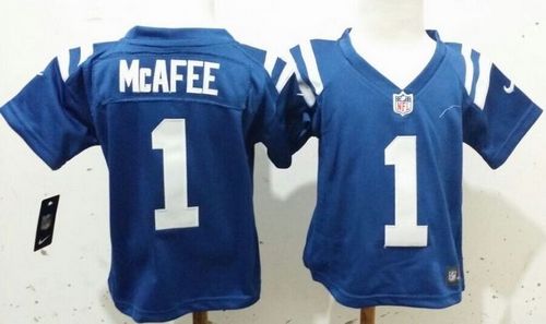 Toddler Nike Colts #1 Pat McAfee Royal Blue Team Color Stitched NFL Elite Jersey