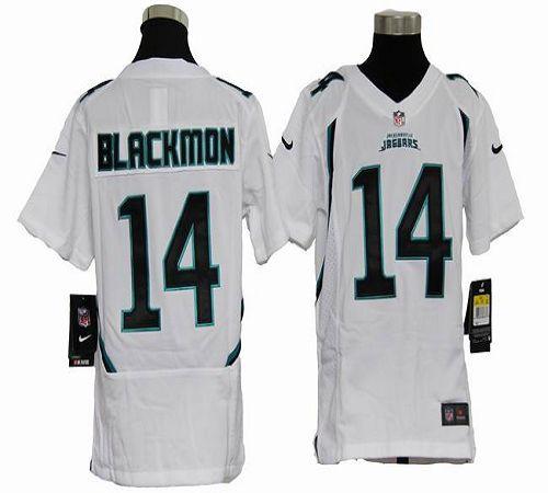 Nike Jaguars #14 Justin Blackmon White Youth Stitched NFL Elite Jersey