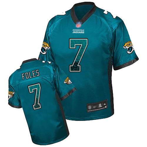 Jaguars #7 Nick Foles Teal Green Alternate Youth Stitched Football Elite Drift Fashion Jersey