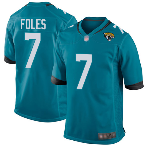 Jaguars #7 Nick Foles Teal Green Alternate Youth Stitched Football Elite Jersey