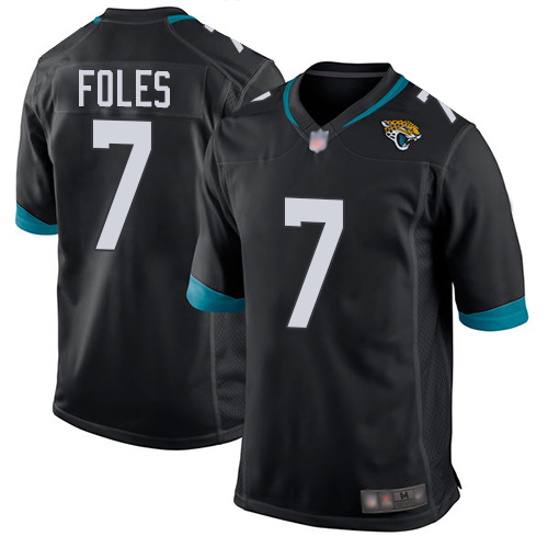 Jaguars #7 Nick Foles Black Team Color Youth Stitched Football Elite Jersey