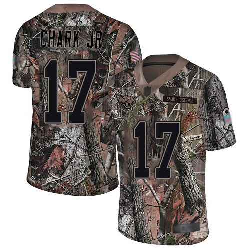 Jaguars #17 DJ Chark Jr Camo Youth Stitched Football Limited Rush Realtree Jersey